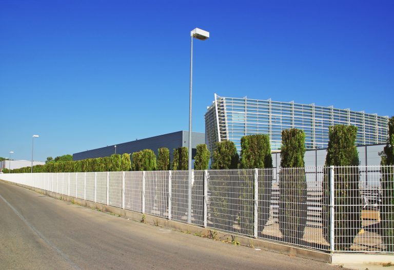 Commercial fence installed by Fortitude Fencing, highlighting the security and safety features essential for businesses.