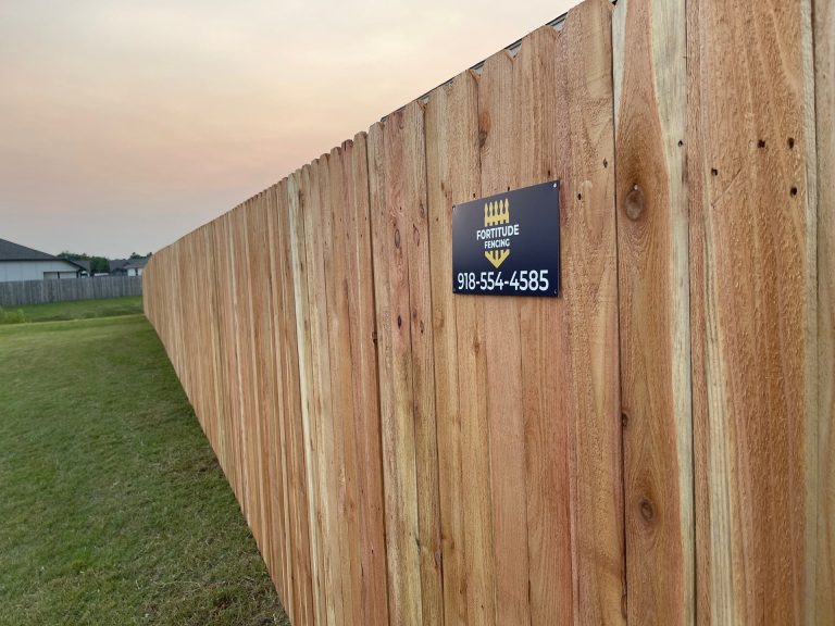 Wood fence
